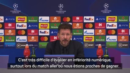 Groupe B - Simeone : "Des décisions arbitrales qui ont une grande influence"
