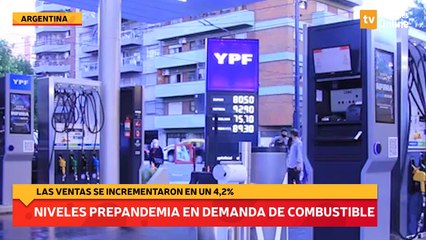 Niveles prepandemia en demanda de combustible