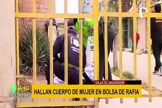 Villa El Salvador: restos de mujer fueron hallados dentro de una bolsa de rafia
