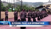 Kapolres Alor Lepas 30 Personil BKO Pam Pilkades di Polres Lembata