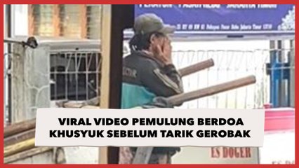 Viral Video Pemulung Berdoa Khusyuk Sebelum Tarik Gerobak, Undang Simpati Warganet