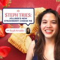 Steph tries out Jollibee's newest Strawberry Cheese Pie!