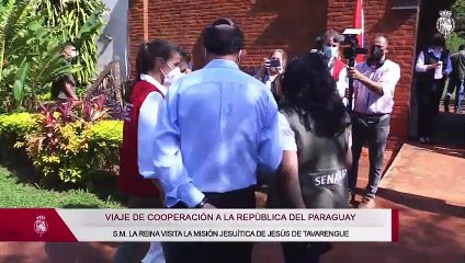 La Reina Letizia y la primera dama de Paraguay, juntas de visita en las antiguas misiones jesuíticas