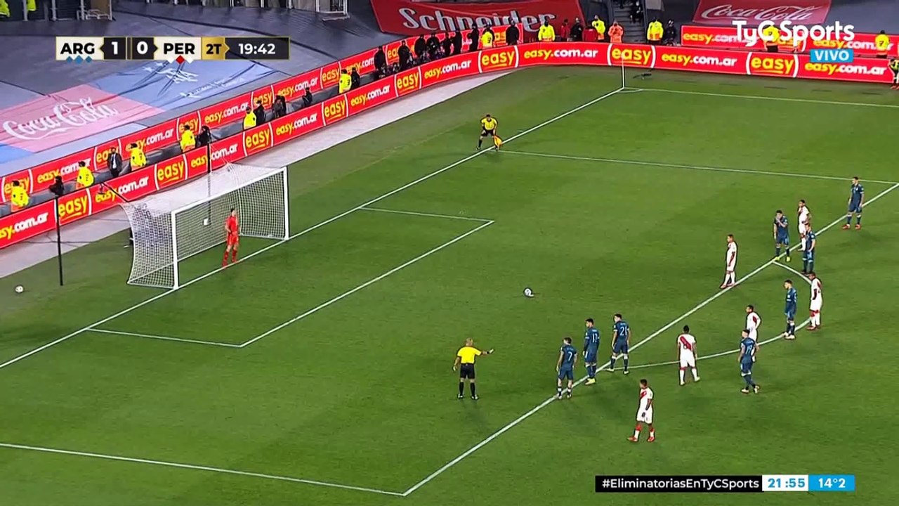 Eliminatorias por la copa del mundo 2022: Argentina  1 - 0 Peru (2do Tiempo)