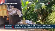 Petugas Sidak Perusahaan Yang Buang Limbah Sembarangan