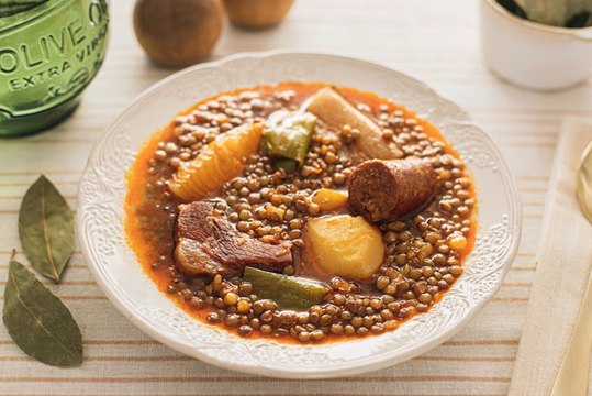 Lentejas con chorizo - Web COCINA FÁCIL
