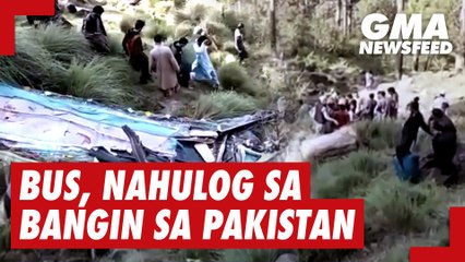 Bus, nahulog sa bangin sa Pakistan | GMA News Feed