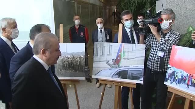 Son dakika haber: TBMM Başkanı Şentop, Azerbaycan'ın Vatan Savaşında Zafer Günü Fotoğraf Sergisi nin açılışına katıldı