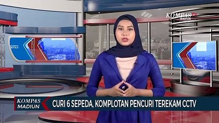 Curi 6 Sepeda, Komplotan Pencuri Terekam CCTV