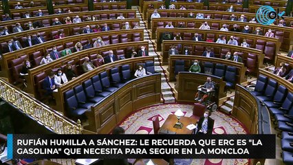 Rufián humilla a Sánchez: le recuerda que ERC es "la gasolina" que necesita para seguir en La Moncloa
