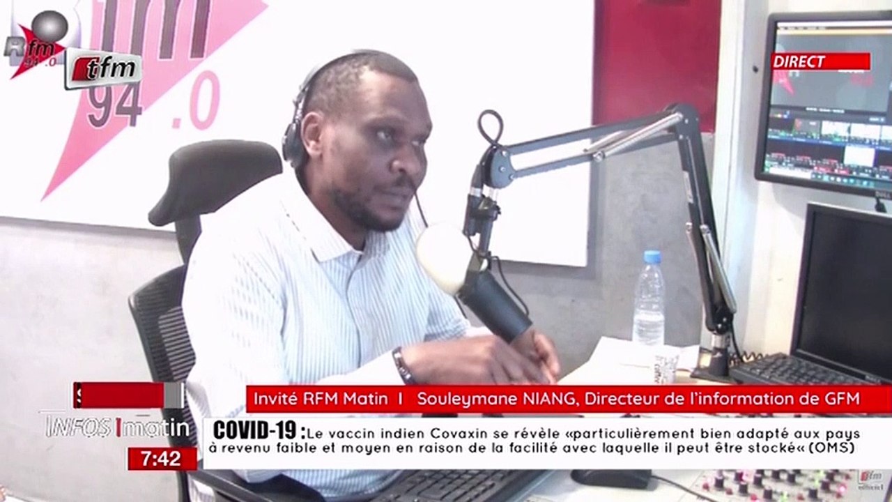 Souleymane Niang, Directeur de l' information de GFM invité dans RFM matin du 04 Novembre 2021