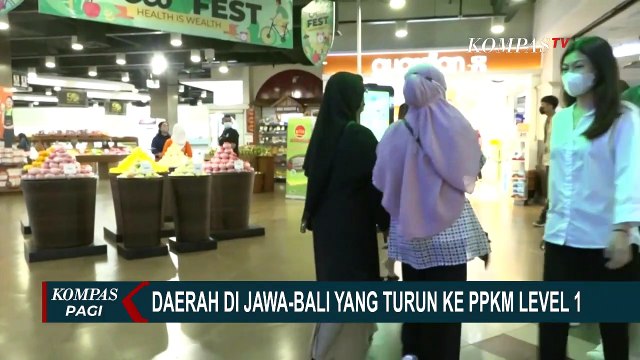 Jakarta, Kota Bogor, dan Kabupaten Bekasi Turun ke PPKM Level 1