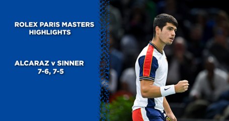Rolex Paris Masters - Second round : Alcaraz won the young guns fight against Sinner