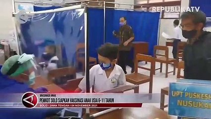 Pemkot Solo Siapkan Vaksinasi Anak Usia 6-11 Tahun