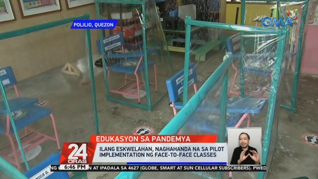 Ilang eskuwelahan, naghahanda na sa pilot implementation ng face-to-face classes | 24 Oras