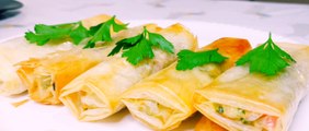 If you have phyllo paper and chicken, make this one, It's so delicious, you'll get addicted to it