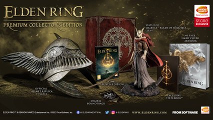 Une figurine et un casque pour l'édition Collector d'Elden Ring