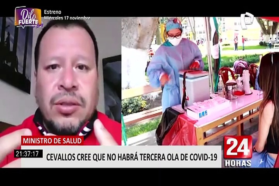 Ministro Hernando Cevallos cree que no habrá tercera ola de contagios de coronavirus en Perú