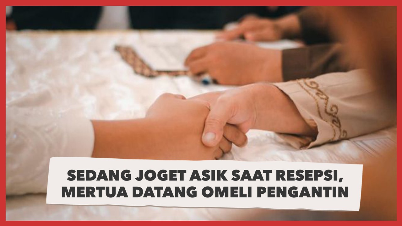 Viral Sedang Joget Asik Saat Resepsi, Mertua Datang Omeli Pengantin di Pelaminan