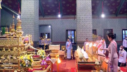 ในหลวง ราชินี เจ้าฟ้าพัชรกิติยาภา เจ้าฟ้าสิริวัณณวรี เจ้าคุณพระสินีนาฏ บำเพ็ญพระราชกุศลวันปิยมหาราช