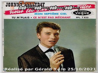 Johnny Hallyday_Mon septième ciel (Sal Mineo-Seven steps to love)(1961)karaoké