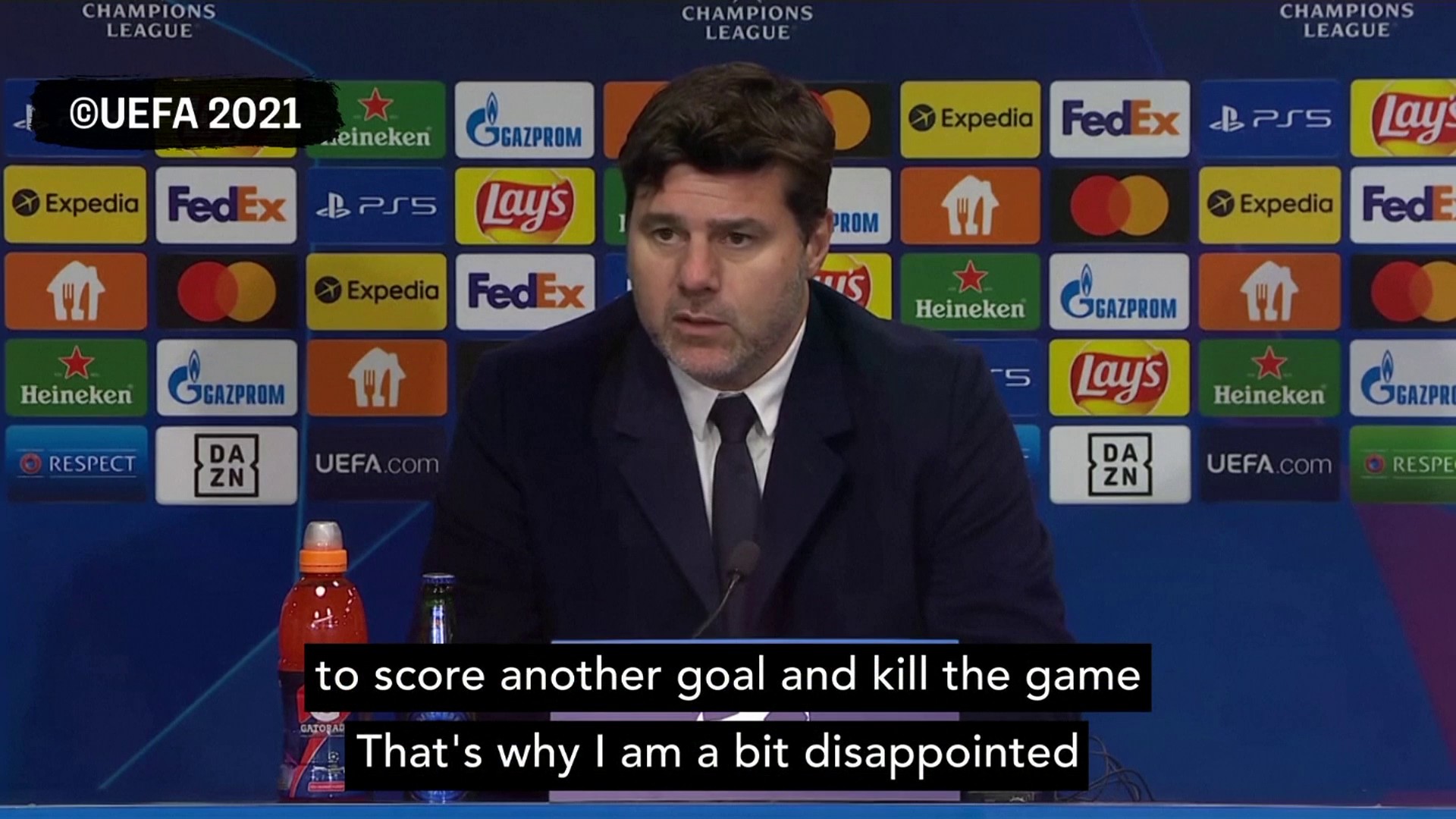 "Now Man City are first and we are second" Poch after draw with Leipzig