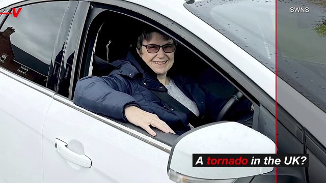 Driving Instructor & Student Get Caught up in ‘Mini-tornado’ During Driving Lesson