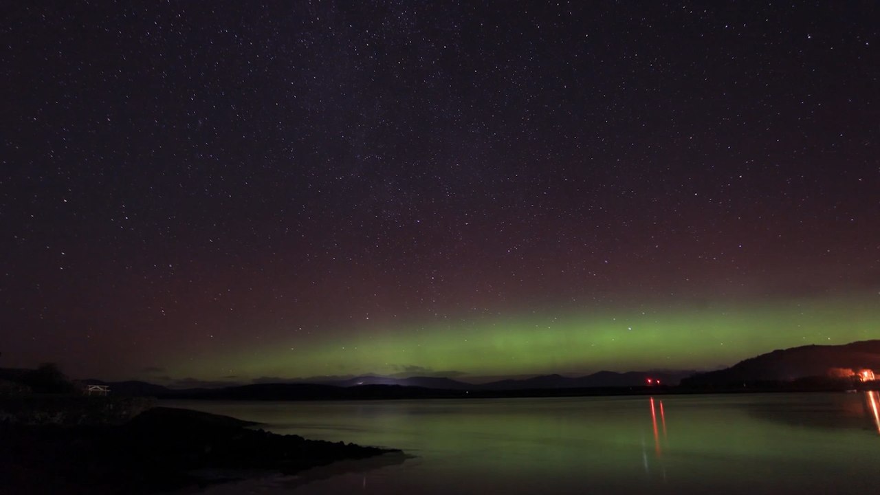 Aurora Borealis: Stunning time lapse shows spectacular Northern Lights in Scotland