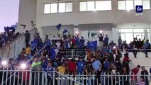جماهير نادي الرمثا تابع مباراة فريقها عبر شاشة عملاقة في ملعب الأمير هاشم