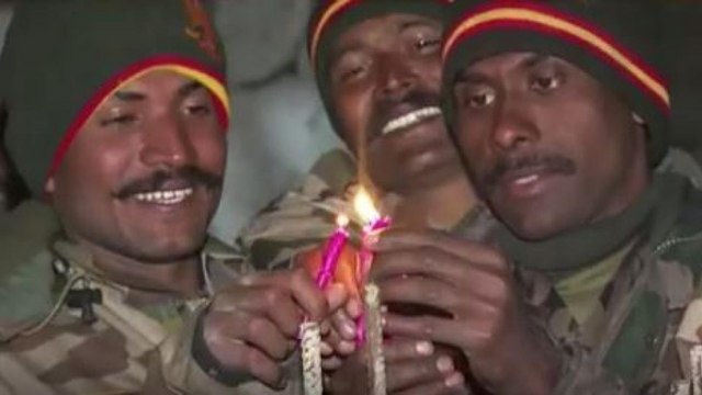 AajTak celebrates Diwali with Indian Army in North Sikkim