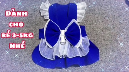 CÁCH MAY ĐẦM YẾM DẪN DẮT THÚ CƯNG - HOW TO SEW A BIB FOR CATS AND DOGS