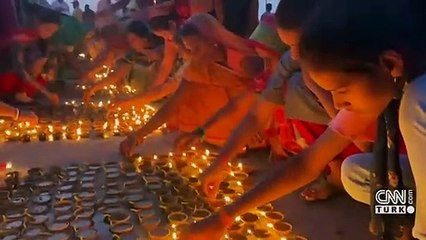 Hindistan'da ışık festivali coşkusu