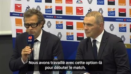 XV de France - Galthié : "On a beaucoup travaillé l'association Jalibert-Ntamack"