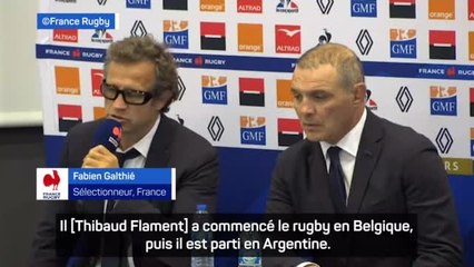 XV de France - Galthié : "Flament a un destin particulier"