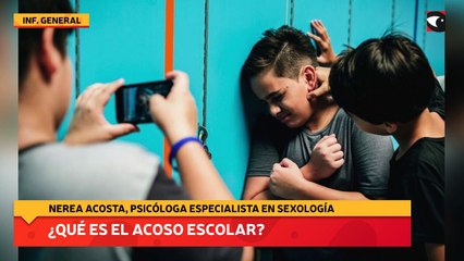 ¿Qué es el acoso escolar?