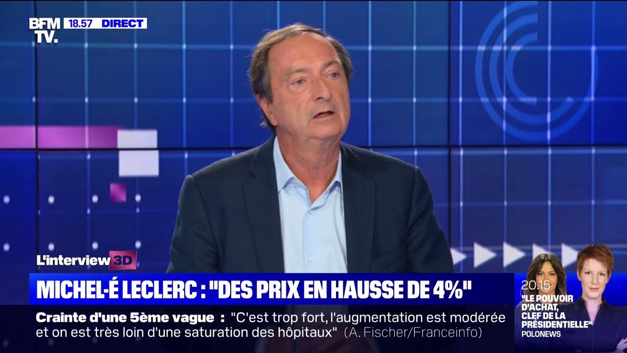 Pouvoir d'achat: pour Michel-Édouard Leclerc, "ce n'est pas en niant les faits qu'on va gagner cette reprise et cette relance"