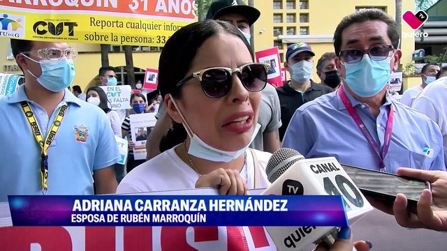 Familiares de #RubénMarroquín pidieron sea localizado, afuera de la @CEDHJ