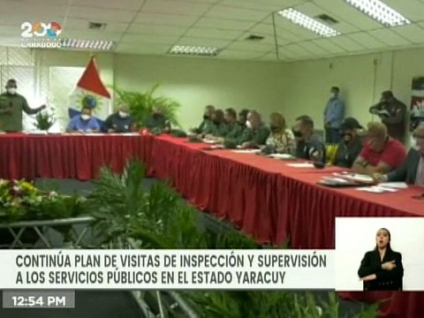 Vicepresidencia Sectorial de Obras Públicas y Servicios ejecuta Mesa de Trabajo en el estado Yaracuy