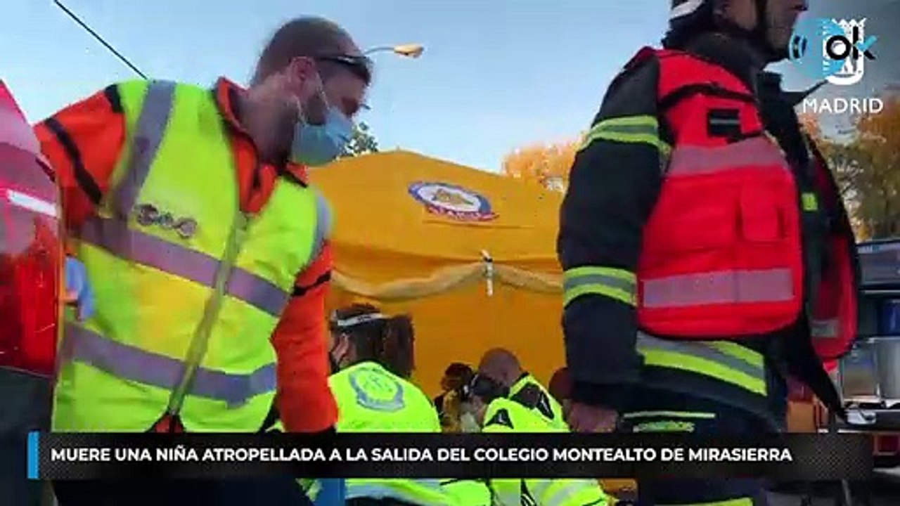 Muere una niña atropellada a la salida del colegio Montealto de Mirasierra