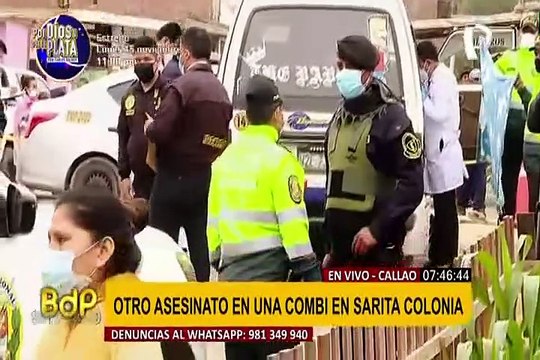 Callao: Presunto sicario asesina a mujer en una combi de dos balazos en la cabeza