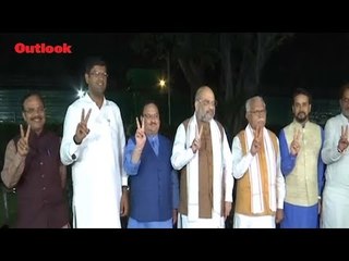 Amit Shah Announces BJP's Alliance With JJP In Haryana