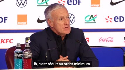 Bleus - Deschamps : "Je subis le calendrier"