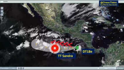 Clima 4 de noviembre: Avisos en el Pacífico se ha formado la depresión tropical 18e al sur de El Salvador