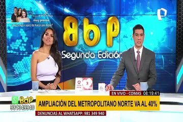 Download Video: Comas: ampliación del Metropolitano Norte registra un avance del 40%