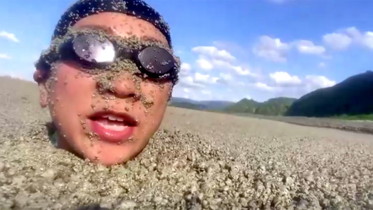 VIDEO: Japan's southern beaches are covered in pumice after an underwater volcanic explosion