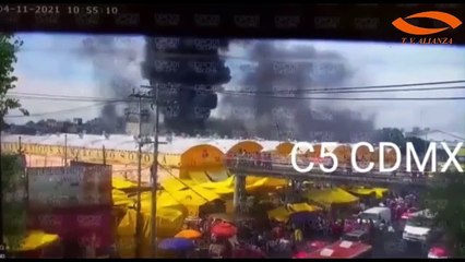 Controlan incendio en el Mercado de Sonora en la CDMX
