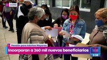 Incorporan a 260 mil nuevos beneficiarios a la pensión para adultos mayores en CDMX
