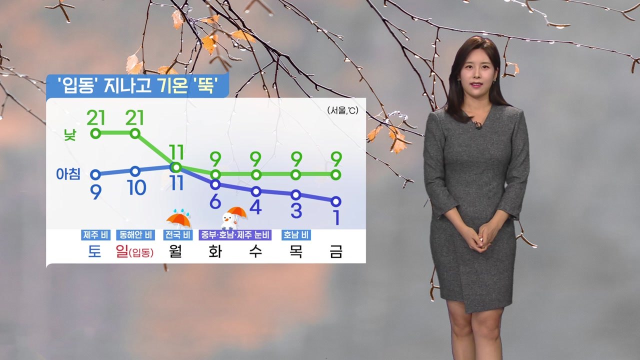 [날씨] 오전까지 짙은 안개 주의...주말 '입동' 지나고 기온 뚝 / YTN