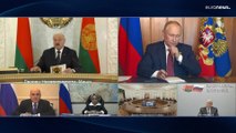 Putin ist am Tag der Einheit auf der Krim und liebäugelt mit Lukaschenko