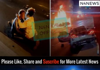 Video shows Henry Ruggs sobbing at Las Vegas crash site as victim’s car burns